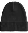 BB830N B830N Beechfield Organic Cotton Original Heavyweight Cuffed Beanie Black colour image